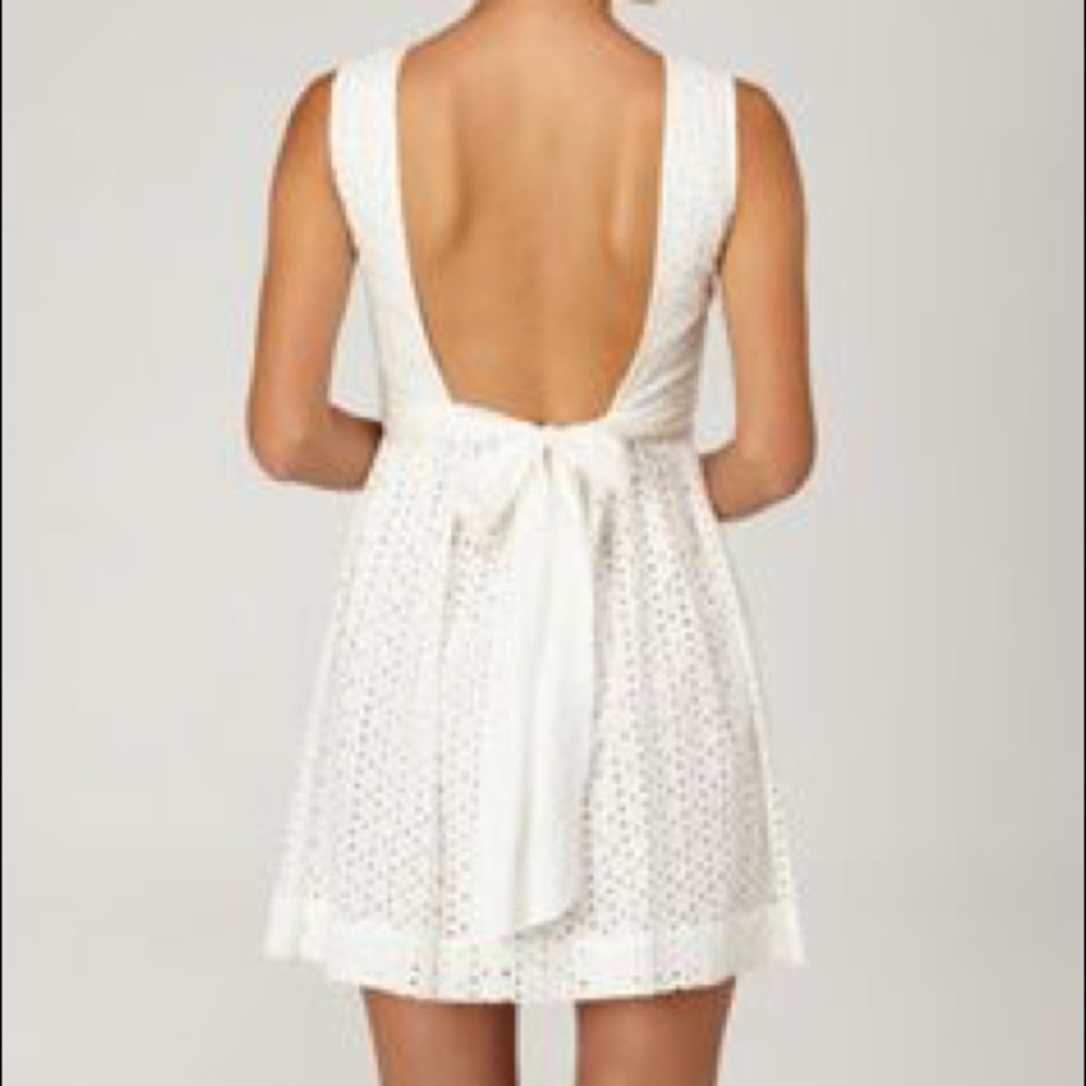 Quiksilver Wax Eyelet Ivory Dress